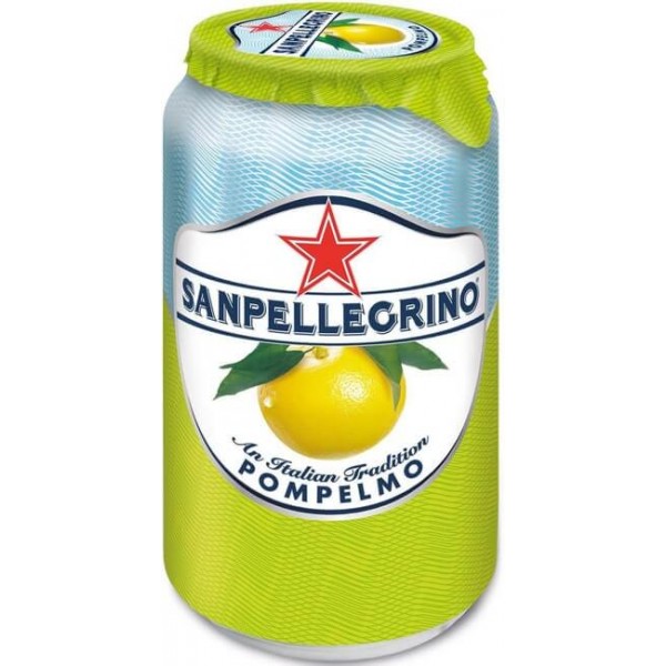 Напиток Sanpellegrino Грейпрутовый безалк. среднегаз. сокосодерж.  ж/б 0,33 л